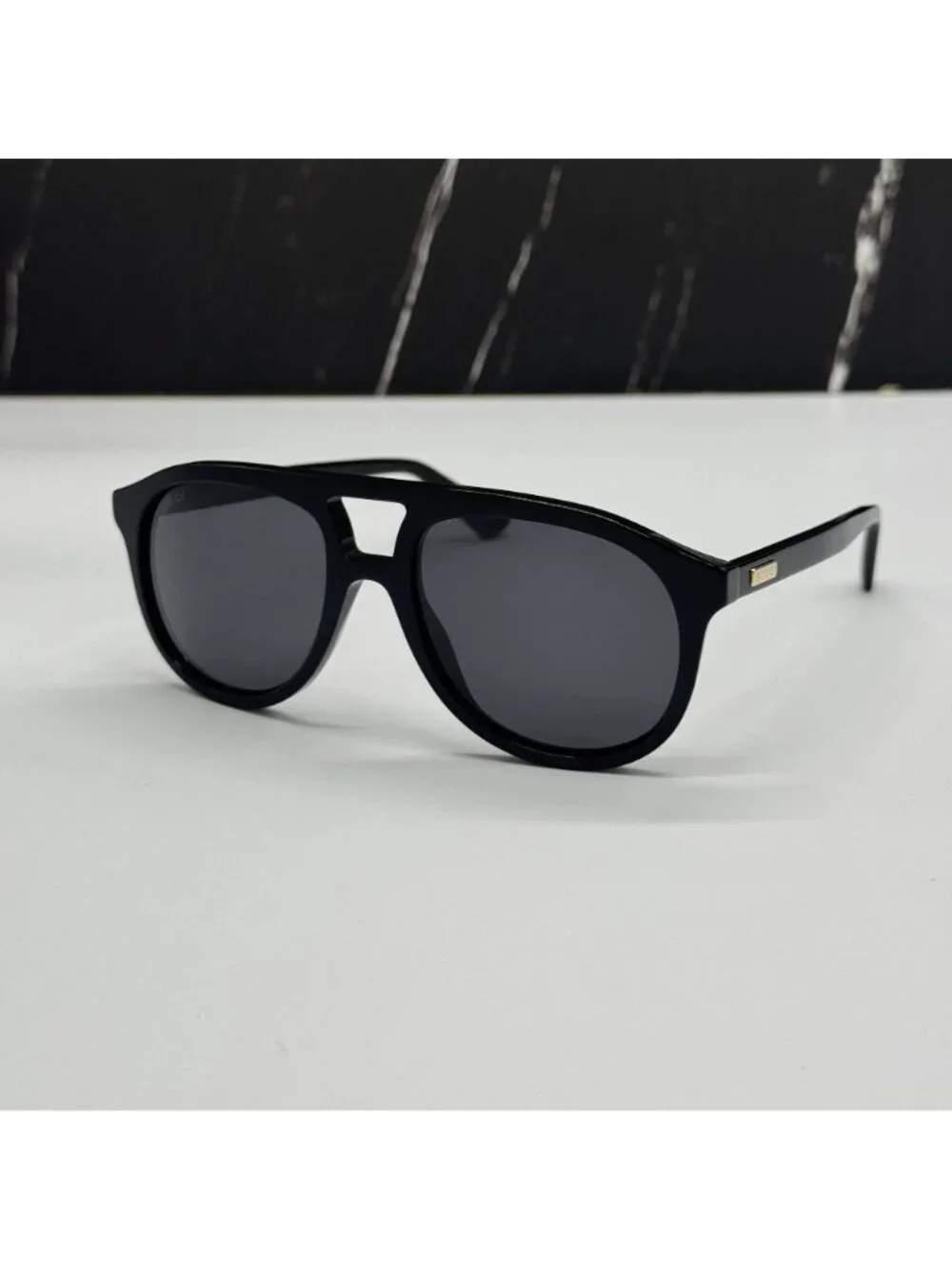 NEW GUCCI GG1320S 004 SUNGLASSES BLACK AVIATOR UNISEX GUCCI EYEWEAR